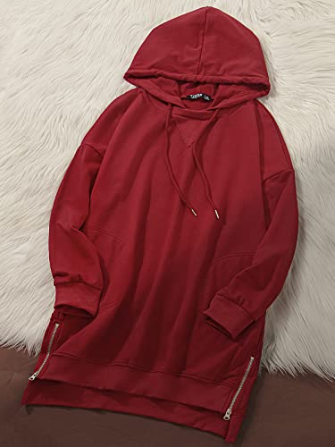 YOINS Pulloverkleid, Rot - 2