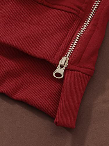 YOINS Pulloverkleid, Rot - 4