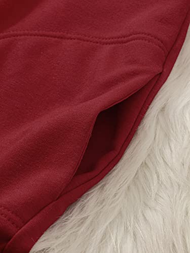 YOINS Pulloverkleid, Rot - 5