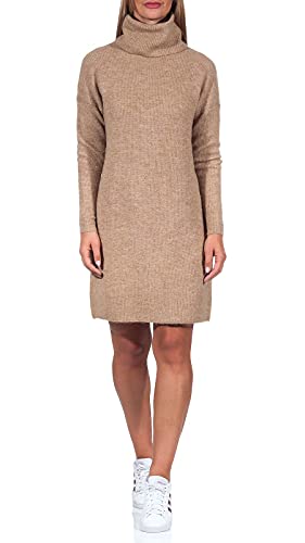 ONLY Damen Pulloverkleid, Beige - 2